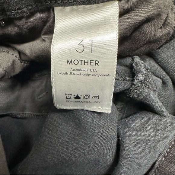 Mother the hustler ankle fray Women's Black Flare Jeans size 31 - Picture 8 of 11